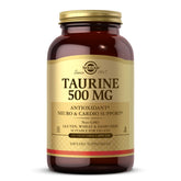 Solgar Taurine 500mg supplement front view packaging