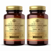 Solgar Vitamin B12 Methylcobalamin 1000 mcg sublingual nugget bottle front view