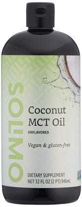 Solimo MCT Oil Unflavoured 946ml front view