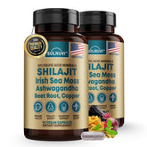 SOLNUVI Shilajit Complex Capsules front view with packaging