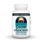 Source Naturals Calcium d-Glucarate 1000mg Tablets front view