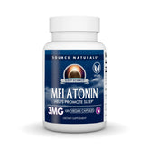 Source Naturals Melatonin 3 mg vegan capsules front view
