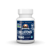 Source Naturals Sleep Science Melatonin 10 mg vegan tablets front view