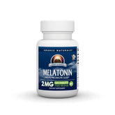 Source Naturals Sleep Science Melatonin 2 mg time release tablets front view