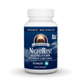 Source Naturals Sleep Science NightRest Melatonin 50 Tablets front view