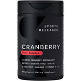 Sports Research Cranberry Concentrate 500mg Softgels front view