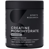 Sports Research Creatine Monohydrate Powder 300g front view