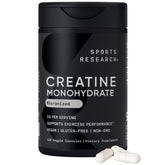Sports Research Creatine Monohydrate Powder 5g Capsules front view