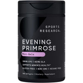 Sports Research Evening Primrose Oil 1300mg mini softgels front view