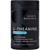Sports Research L-Theanine 200mg Softgels front view