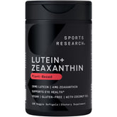 Sports Research Lutein + Zeaxanthin 20mg veggie capsules front view