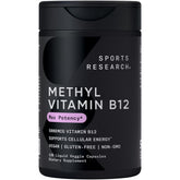 Sports Research Methyl B12 Liquid Veggie Capsules front view