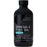 Sports Research Omega-3 Fish Oil Liquid 15mL bottle front view