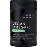 Sports Research Vegan Omega-3 Algae Oil 770mg front view