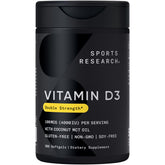 Sports Research Vitamin D3 4000 IU softgel front view