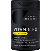 Sports Research Vitamin K2 Extra Strength 50g front view