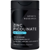 Sports Research Zinc Picolinate 50mg Softgels front view