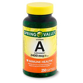 Spring Valley Vitamin A Softgels front view of packaging