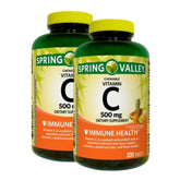 Spring Valley Vitamin C Chewable Tablets 500mg front view