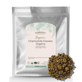 Starwest Botanicals Organic Chamomile Flowers 18g front view