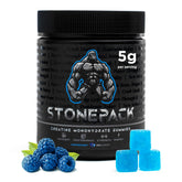 STONEPACK Creatine Gummies Blue Raspberry flavour front view