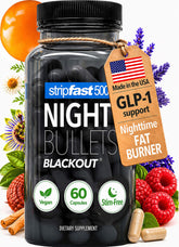 stripfast5000 Night Bullets 120 Vegan Capsules front view