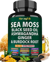 StrongVit Organic Sea Moss Capsules front view