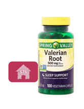 STS Home Valerian Root Capsules 500mg front view