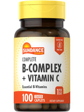 Sundance B-Complex Vitamins with Vitamin C front view of packaging