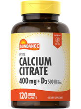 Sundance Calcium Citrate + D3 Coated Caplets front view