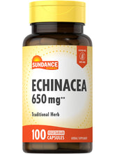 Sundance Echinacea Capsules 650mg front view of packaging
