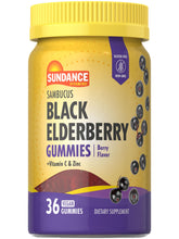 Sundance Elderberry Gummies front view with packaging