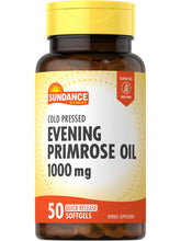 Sundance Evening Primrose Oil 1000mg softgels front view