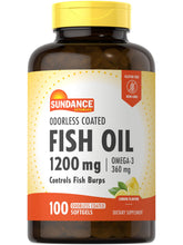 Sundance Fish Oil Softgels front view with packaging