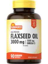 Sundance Flax Seed Oil 3000 mg Omega-3 softgel front view