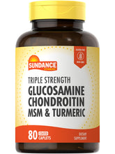 Sundance Glucosamine Chondroitin caplets front view in packaging