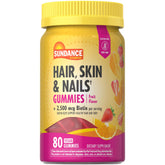 Sundance Hair, Skin & Nails Gummies front view with fruit flavours