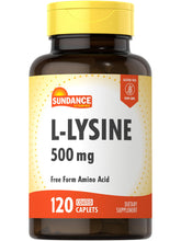 Sundance L-Lysine 500mg coated caplets front view