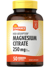 Sundance Magnesium Citrate Softgels 250mg front view