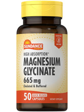 Sundance Magnesium Glycinate Capsules 120mg front view
