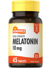 Sundance Melatonin 10mg tablets front view with packaging