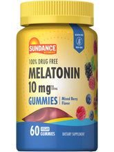 Sundance Melatonin Gummies 10mg Mixed Berry front view