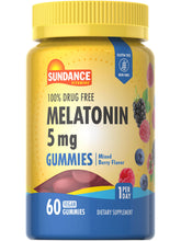 Sundance Melatonin Gummies 5mg Mixed Berry front view
