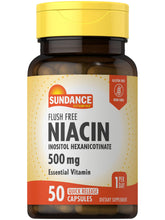 Sundance Niacin B3 400mg quick release capsules front view