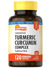 Sundance Turmeric Curcumin Complex 500 mg capsule bottle front view