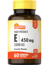 Sundance Vitamin E Softgels 450mg 1000 IU front view