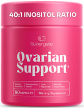 Sunergetic Ovarian Support Supplement front view with label