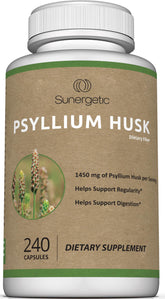Sunergetic Psyllium Husk Capsules 268g front view