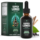SuperBonsai Super Lungs Herbal Tincture front view with dropper