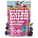 SuperMush Daily Sleeping Gummies front view packaging